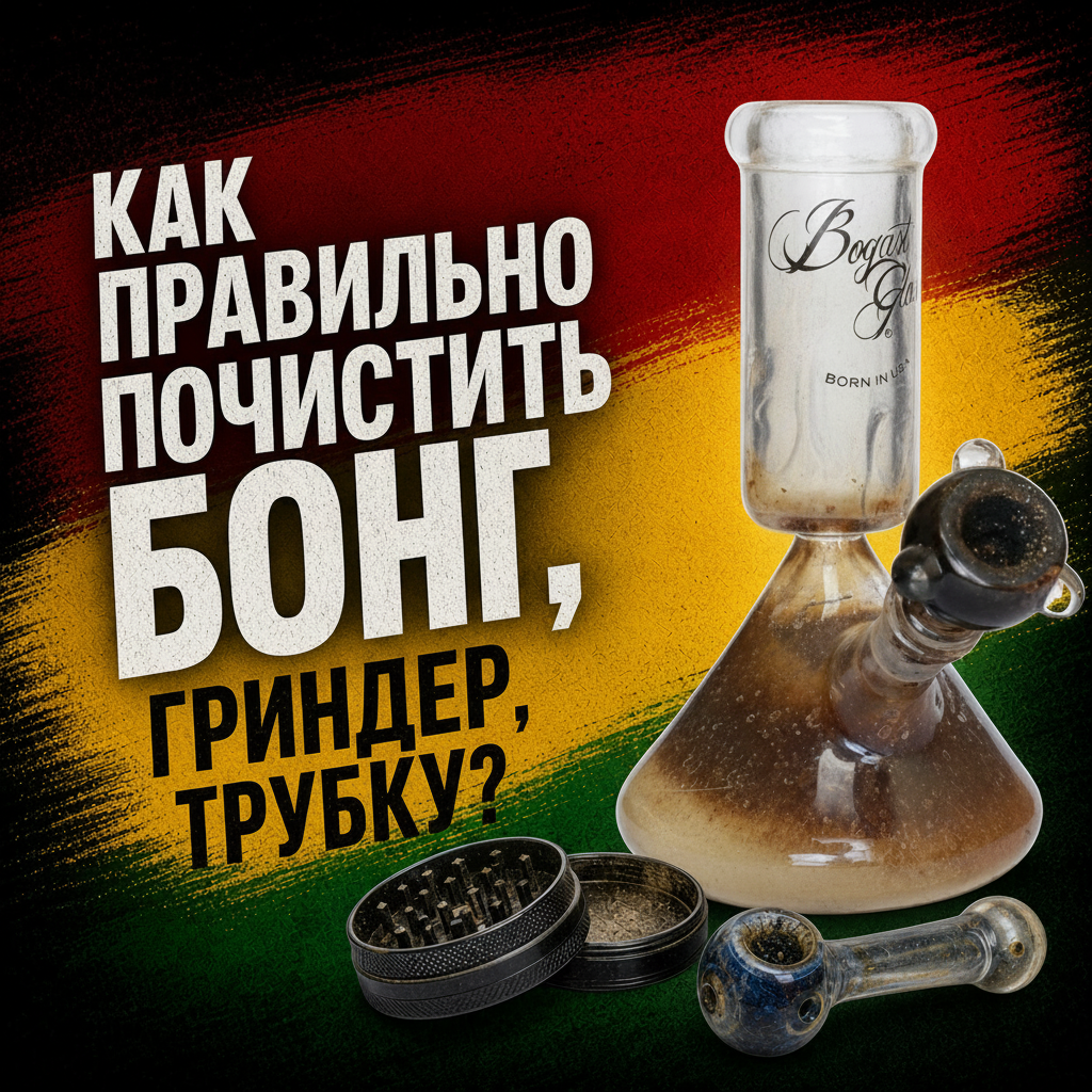 Лучший способ быстро и эффективно почистить бонг, трубку или гриндер от смол, запаха и налёта.